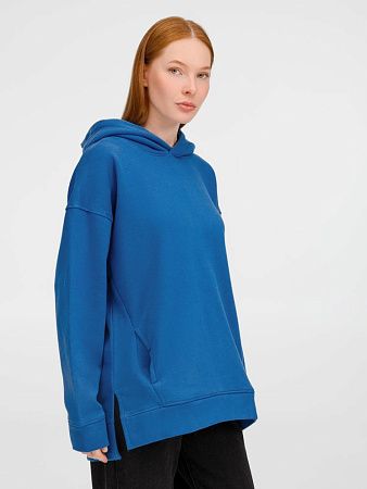 Худи оверсайз унисекс Tolla, синее (джинс), размер XL/2XL
