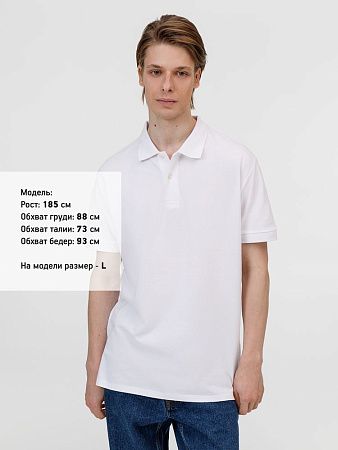 Рубашка поло унисекс Pacific, белая, размер 4XL