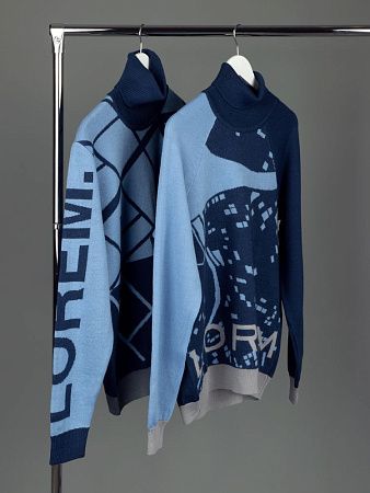 Свитер на заказ Tricksy Net, полушерсть, размер M