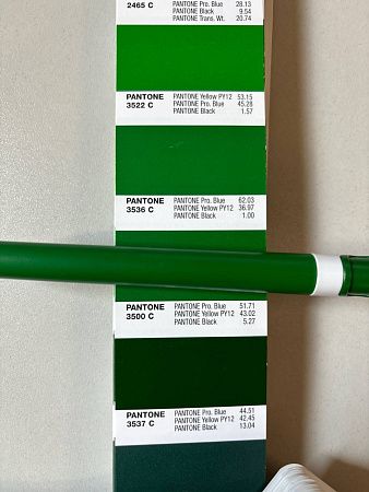 Ручка шариковая пластиковая Ravena Color зеленая/белая