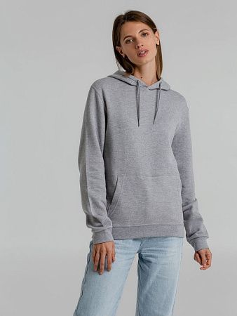 Толстовка с капюшоном Snake II серый меланж, размер 4XL