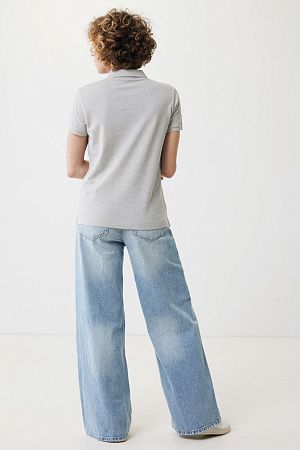 Женская рубашка поло Iqoniq Yosemite из переработанного хлопка-пике, унисекс, 220 г/м²