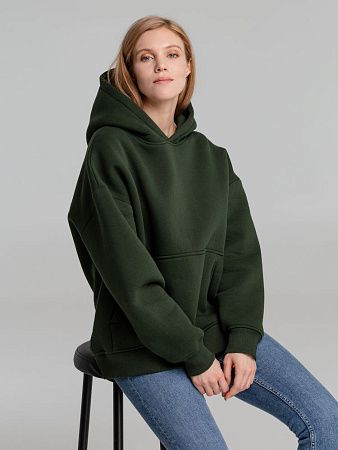 Худи Kulonga Oversize, темно-зеленый (хаки), размер M/L