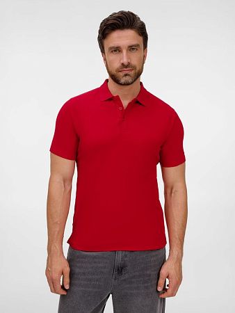 Рубашка поло унисекс Tervise, красная, размер XL