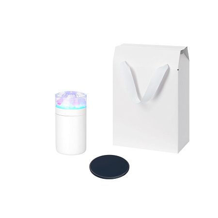 Подарочный набор Crystal, Auris, синий (увлажнитель воздуха, зарядное устройство)