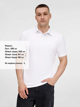 Рубашка поло унисекс Senti, белая, размер 4XL