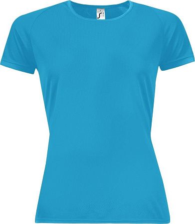 Футболка женская Sporty Women 140, бирюзовая, размер XS