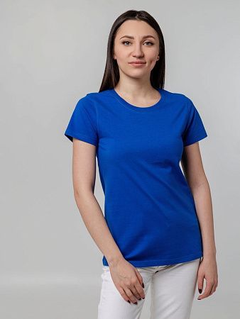 Футболка женская T-bolka Stretch Lady, ярко-синяя (royal), размер XL v2