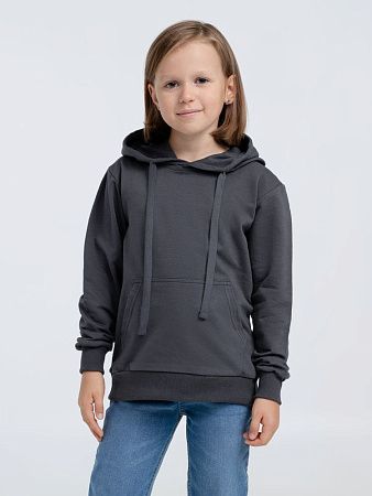 Худи детское Kirenga Kids 2.0, темно-серое (графит), размер 6 лет (106-116 см)