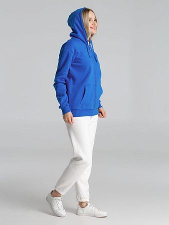 Толстовка на молнии с капюшоном Siverga Heavy 2.0, ярко-синяя, размер L