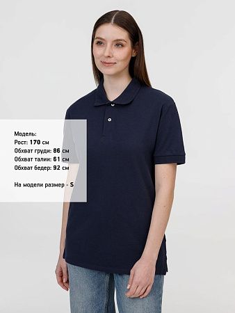 Рубашка поло унисекс Pacific, кобальт (темно-синяя), размер L