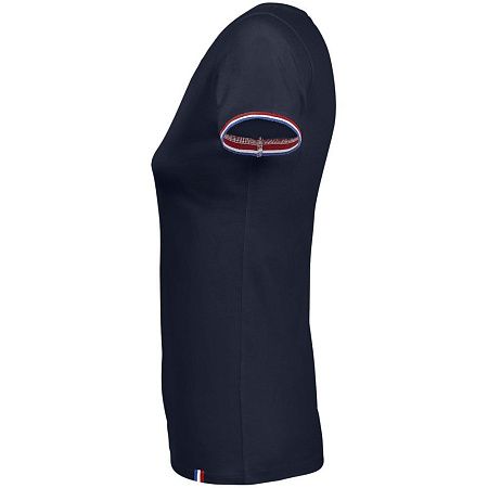 Футболка женская Rainbow Women, темно-синяя с ярко-синим, размер S