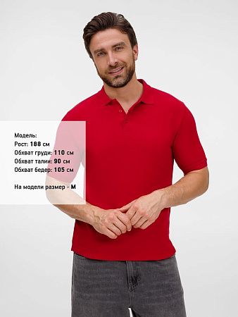 Рубашка поло унисекс Upswing, красная, размер 3XL