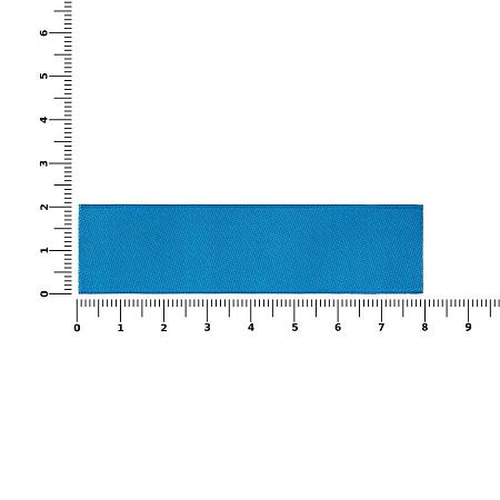 Лейбл тканевый Epsilon, S, голубой