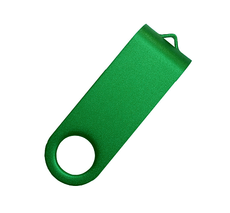 Скоба для флеш накопителя Twister, металл, зеленый 3522