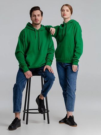 Толстовка с капюшоном Slam 320, ярко-зеленая, размер XS