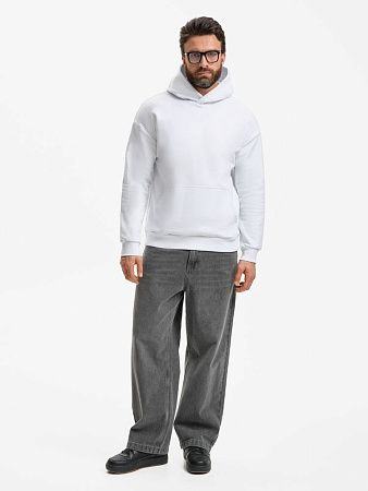 Худи унисекс оверсайз Daylero, белое, размер 3XL/4XL
