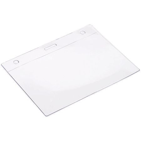 Карман для бейджа Lucid, горизонтальный, из фактурного ПВХ