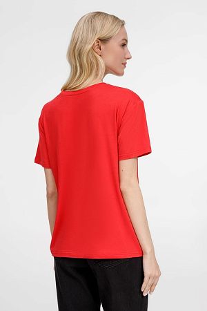 Футболка унисекс Senti, красная, размер S