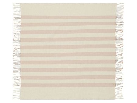 Плед «Reglet» из хлопка с бахромой