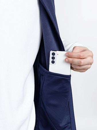 Жилет флисовый унисекс Nesse, темно-синий, размер XL/2XL