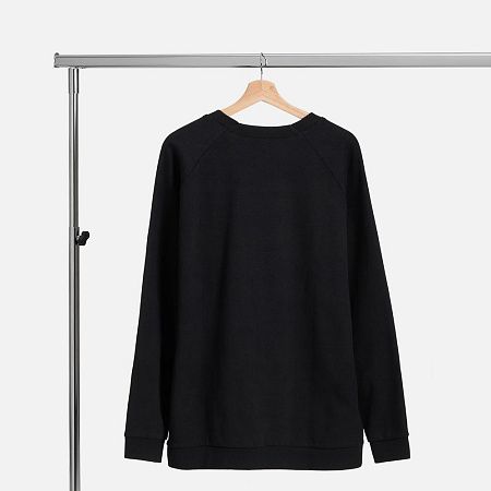 Свитшот унисекс Avenu, черный, размер XS/S