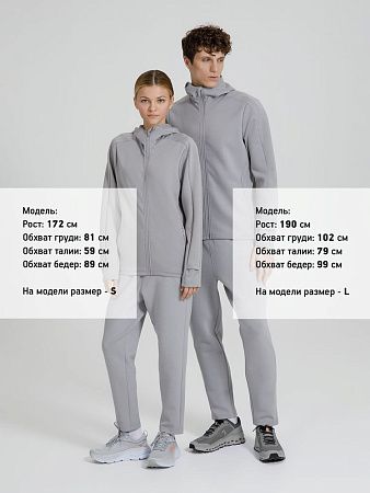 Куртка с капюшоном унисекс Begi, серая, размер S