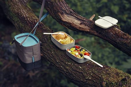 Набор ланчбоксов в термосумке Takk Mamma, серый