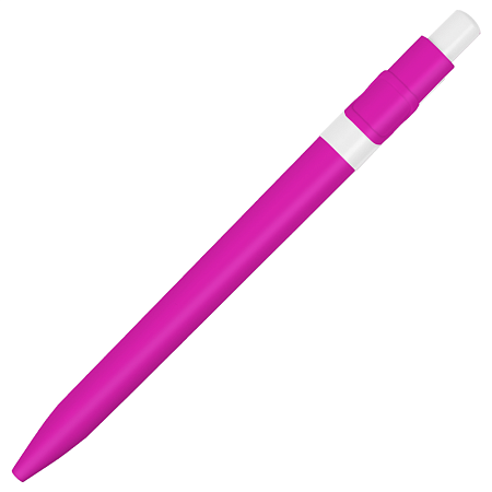 Ручка шариковая пластиковая Ravena Color розовая/белая