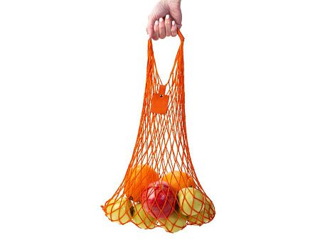 Авоська «Dream» из натурального хлопка с кожаными ручками, 15 л