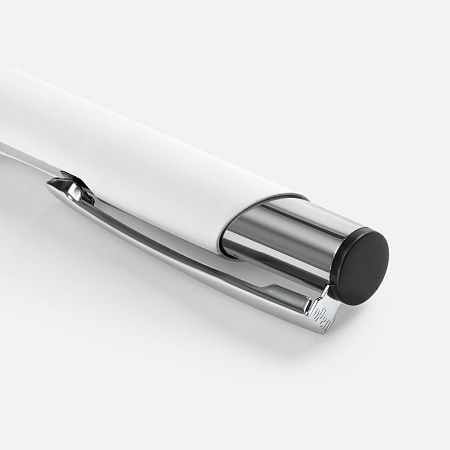 Ручка шариковая Keskus Soft Touch, белая