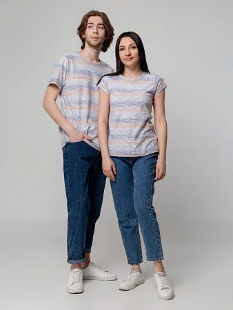 Футболка мужская Rayet двусторонняя, оранжевая с фиолетовым, размер S