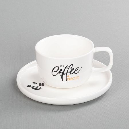 Чайная пара "Гармония" с нанесением капсула "Бисквит"