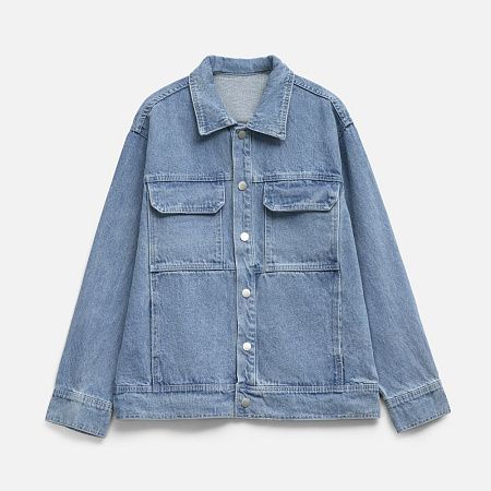 Куртка джинсовая O2, голубая, размер XS/S