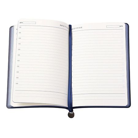 Ежедневник A5 недатированный Impero в мягком переплёте, темно-синий