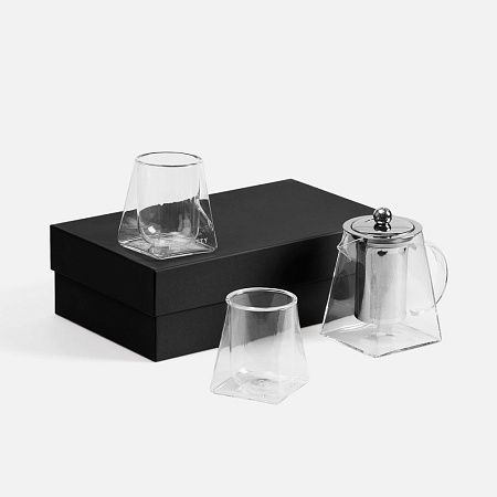 Чайный набор Quadroni в черной коробке