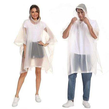 Дождевик-пончо Budget, белый