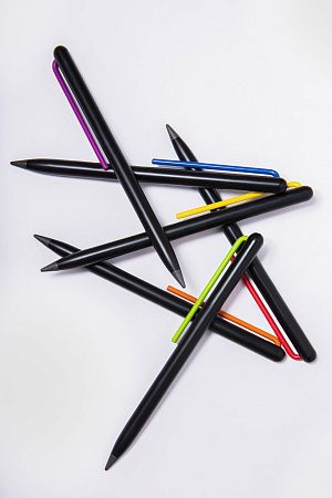 Карандаш GrafeeX с оранжевым клипом в чехле