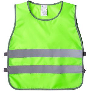 Жилет светоотражающий детский С-2.001Н, желтый неон, размер 10–13 лет (134-158 см)