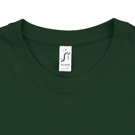 Футболка унисекс Regent 150, темно-зеленая, размер XS