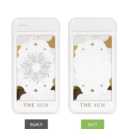 Внешний аккумулятор с подсветкой Starlight Plus PB 10000 mAh, зеленый