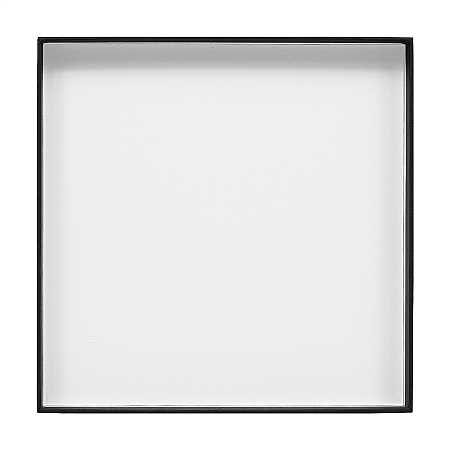 Коробка подарочная, размер 18*18*2 см, Solution Superior Linen, черная, бежевый ложемент под индивидуальную вырубку