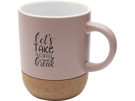 Керамическая кружка «Billie» с пробковым дном, матовая