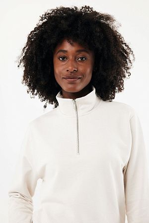 Свитшот на молнии Iqoniq Elgon из переработанного хлопка, 300 г/м²