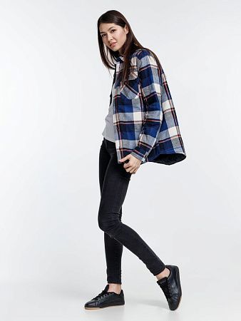 Куртка-рубашка оверсайз унисекс Noah, синяя, размер XL/2XL