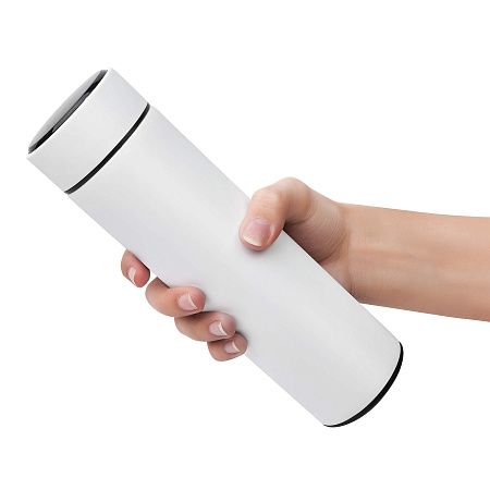 Термос TIM SOFT с индикатором температуры 420мл. Белый 6400.07