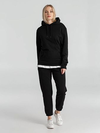 Толстовка с капюшоном унисекс Hoodie, черная, размер L