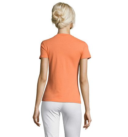 Футболка женская Regent Women, оранжевая (абрикосовая), размер M