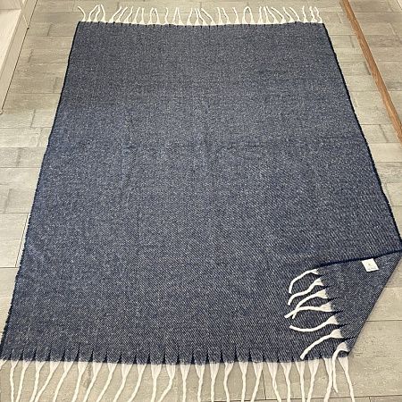 Плед акриловый SUPER SOFT NATURE, тёмно-синий