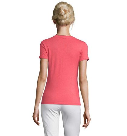 Футболка женская Regent Women, розовая (коралловая), размер S